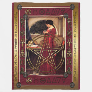 Couverture Polaire Blanchette de la flotte de Pentacle Wicca