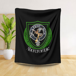 Couverture Polaire Blason de clan écossais Abercrombie