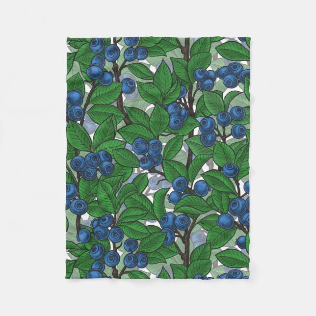 Couverture Polaire Bleu blanc (Devant)