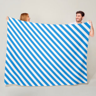 Couverture Polaire Bleu Bleu Blancs Élégant Modish Large