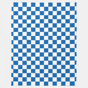 Couverture Polaire Bleu Checkered