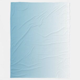 Couverture Polaire Bleu d'ange à deux tons