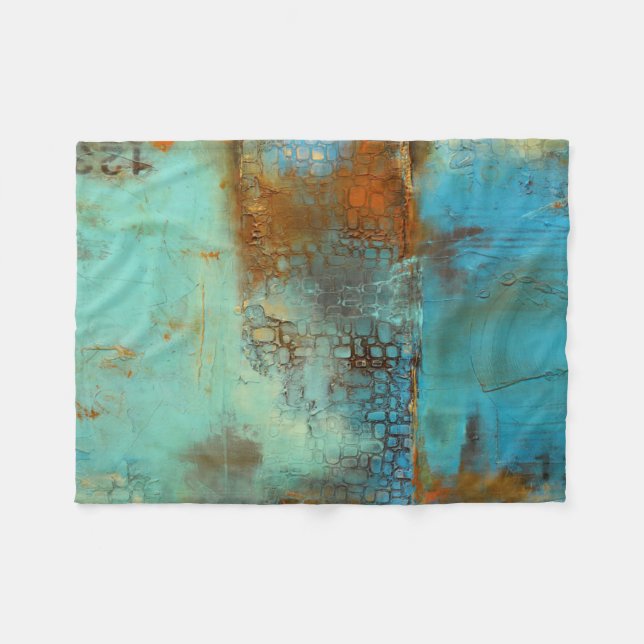 Couverture Polaire Bleu deja (Devant (Horizontal))