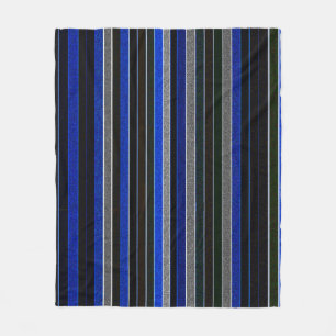 Couverture Polaire Bleu et granit Grille polaire