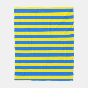 Couverture Polaire Bleu et jaune