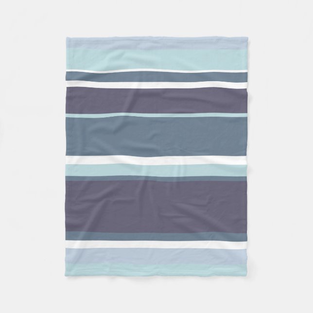 Couverture Polaire Bleu-gris (Devant)