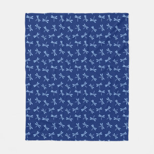 Couverture Polaire Bleu japonais de motif, de cobalt et de ciel de