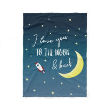 Bleu Je t'aime à la lune et à l'espace extra-atmos