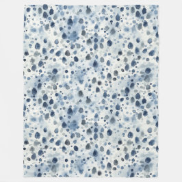 Couverture Polaire Bleu jour de pluie
