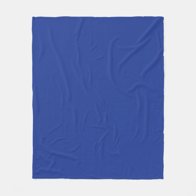 Couverture Polaire bleu marine couleur solide (Devant)