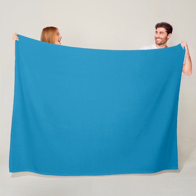 Couverture Polaire Bleu (NCS) (couleur solide) (En situation)