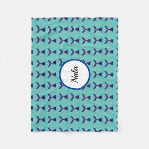 Couverture Polaire Bleu sirène