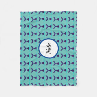 Couverture Polaire Bleu sirène