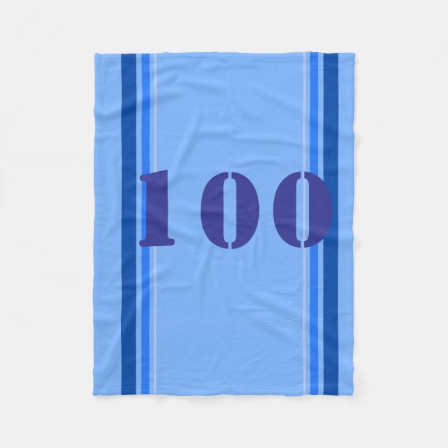 Couverture Polaire Bleu sportif (Devant)