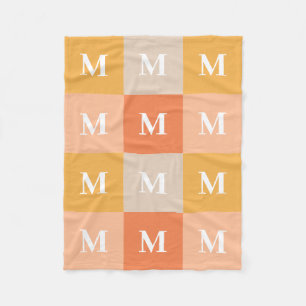 Couverture Polaire Bloc monogram geometric color