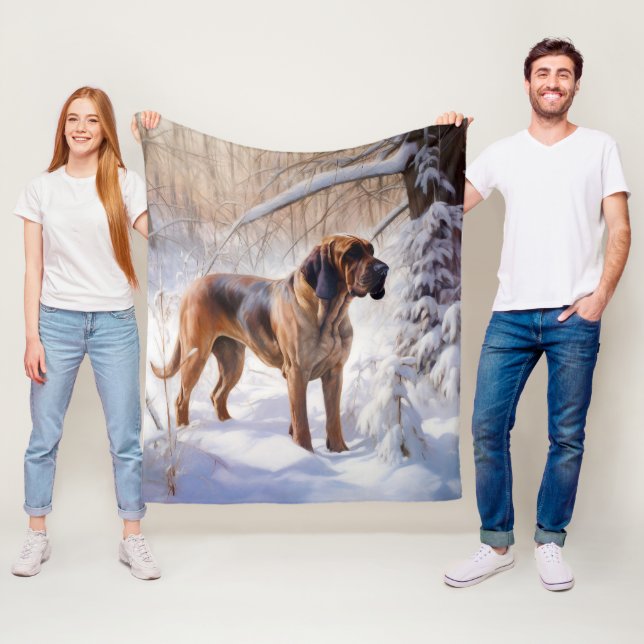 Couverture Polaire Bloodhof Laisser Neige Noël (En situation)