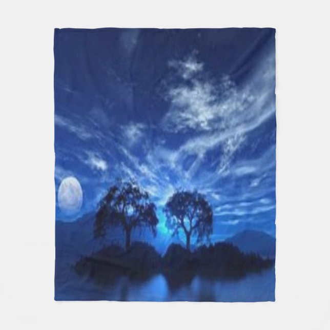 Couverture Polaire blue catpet (Devant)