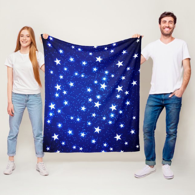 Couverture Polaire Blue Stargazer (En situation)