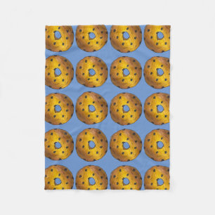 Couverture Polaire Blueberry Cake Donut Doughnut Blue Footy Pâtisseri