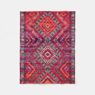 Couverture Polaire Blush Bazaar : Héritage Marocain Rose Elégance