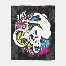 Couverture Polaire Bmx Flatland - Cool Bmx Fleece Grunge