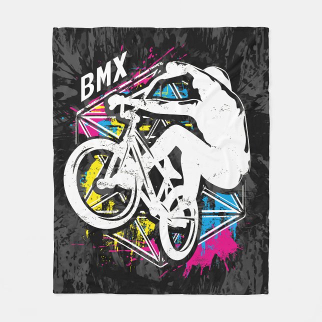 Couverture Polaire Bmx Flatland - Cool Bmx Fleece Grunge (Devant)