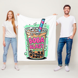 Couverture Polaire Boba Blast – Sip or Die ! – Plaid en polaire