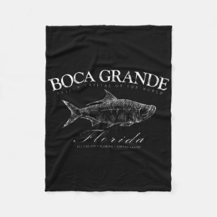 Couverture Polaire Boca Grande Capitale de Tarpon du Monde Gasparilla