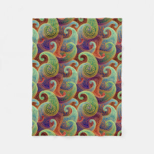 Couverture Polaire Bohemian Paisley Motif intemporel