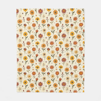 Couverture Polaire Boho Florals