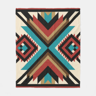 Couverture Polaire Boho Géométrique