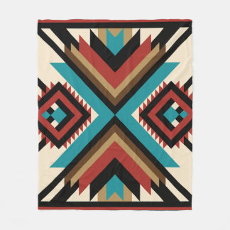 Couverture Polaire Boho Géométrique