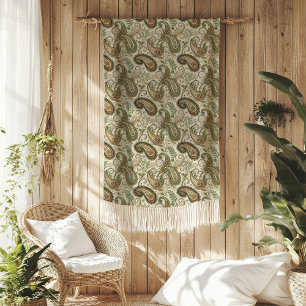 Couverture Polaire Boho Paisley Blanket - Touche terre et élégante
