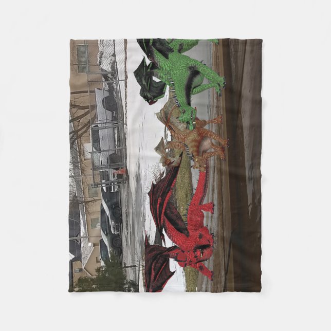 Couverture Polaire Bois (Devant)