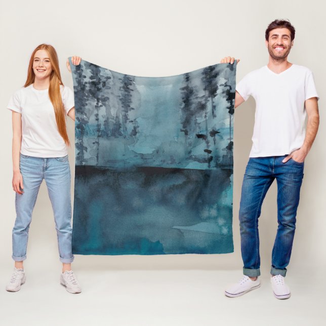 Couverture Polaire Bois d'hiver (En situation)