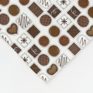 Couverture Polaire Boîte de chocolats Saint-Valentin Bonbons Chocohol