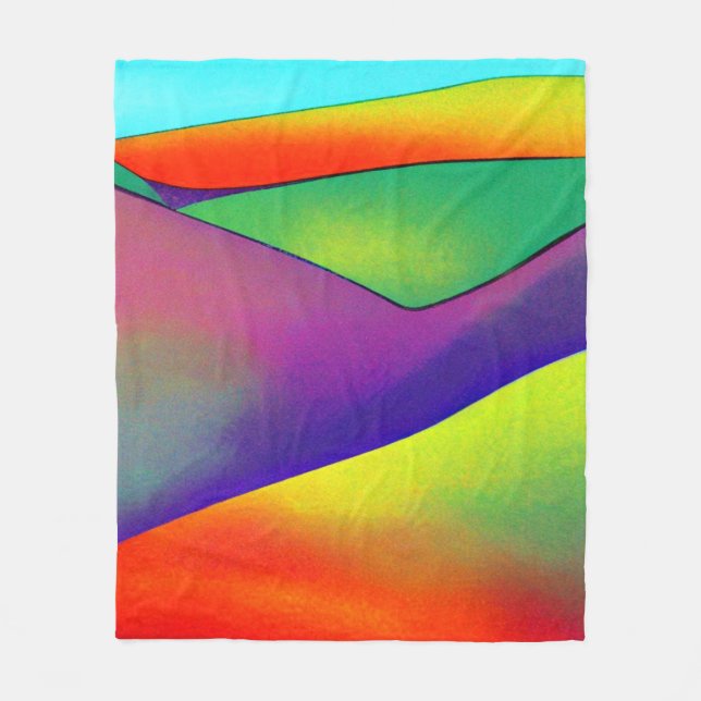 Couverture Polaire Bold Rainbow Hills (Devant)