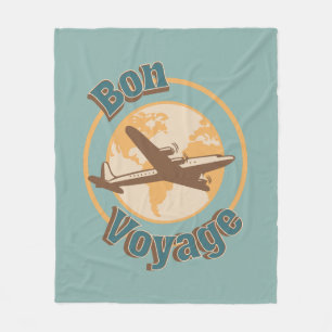 Couverture Polaire Bon voyage Voyage Voyageons dans le monde design