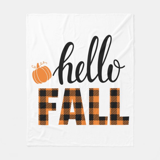 Couverture Polaire Bonjour automne (Devant)