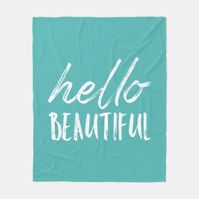 Couverture Polaire Bonjour Belle (Devant)