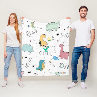 Couverture Polaire Bonjour Cool Dinos Roar