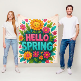 Couverture Polaire Bonjour printemps