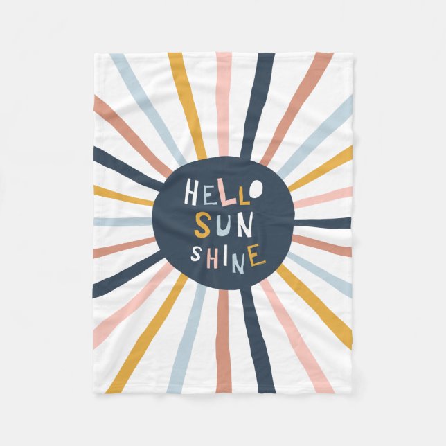 Couverture Polaire Bonjour Sunshine (Devant)