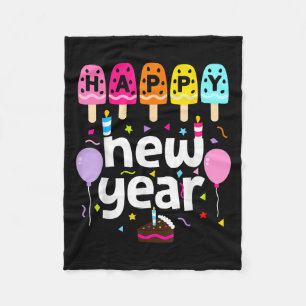 Couverture Polaire Bonne année 2026 Nouvel An Soirée Enfants Filles