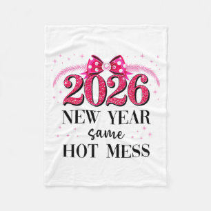 Couverture Polaire Bonne année même fouillis chaud 2026 Nouvel An Coq