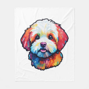 Couverture Polaire Bonne frise bichon