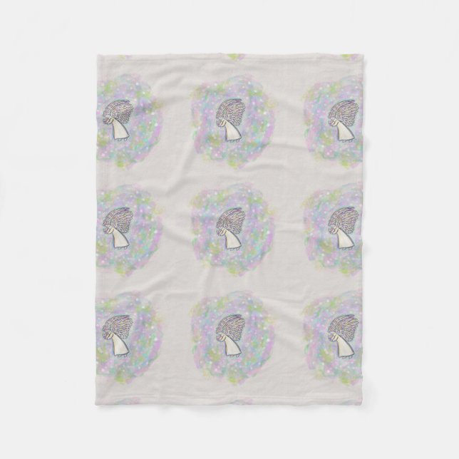 Couverture Polaire Bonnes choses Guardian Angel Custom Fleece Blanket (Devant)