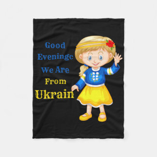Couverture Polaire Bonsoir Nous Venons D'Ukraine - Populaire Ukrainie