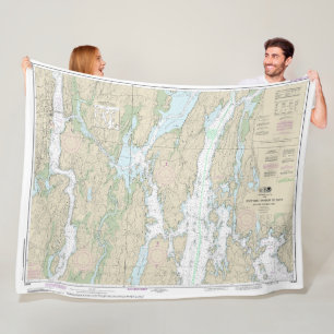 Couverture Polaire Boothbay Harbour to Bath Carte marine 13296