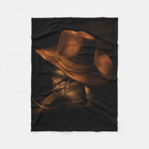 Couverture Polaire Boots et Casquettes de Cowboy de l'Ouest de la vie